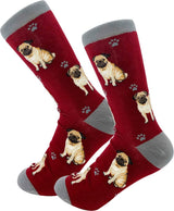 PUG DOG Adult Unisex Socks By E&S Pets Choose Style