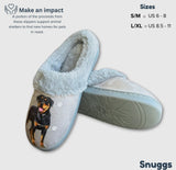 SNUGGS Memory Foam ROTTWEILER Dog Non Slip Slippers By E&S Pets (Choose Size) - Novelty Socks And Slippers
