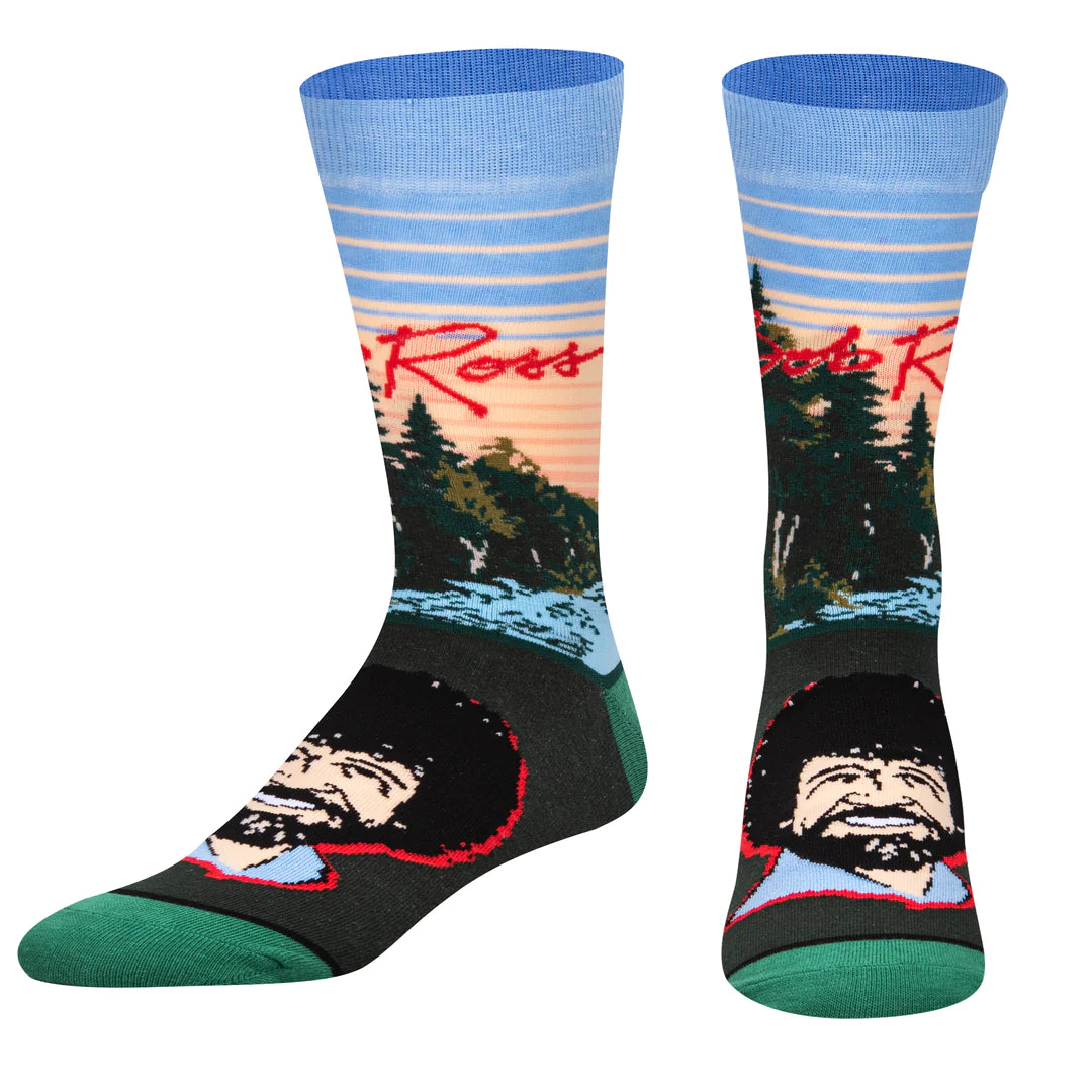 BOB ROSS Men’s Socks ODD SOX Brand ‘BOB ROSS SUNSET’ - Novelty Socks And Slippers