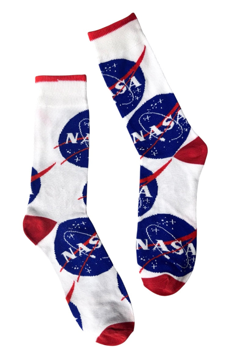 NASA Men’s Socks NASA MEATBALL LOGO BIOWORLD Brand - Novelty Socks And Slippers