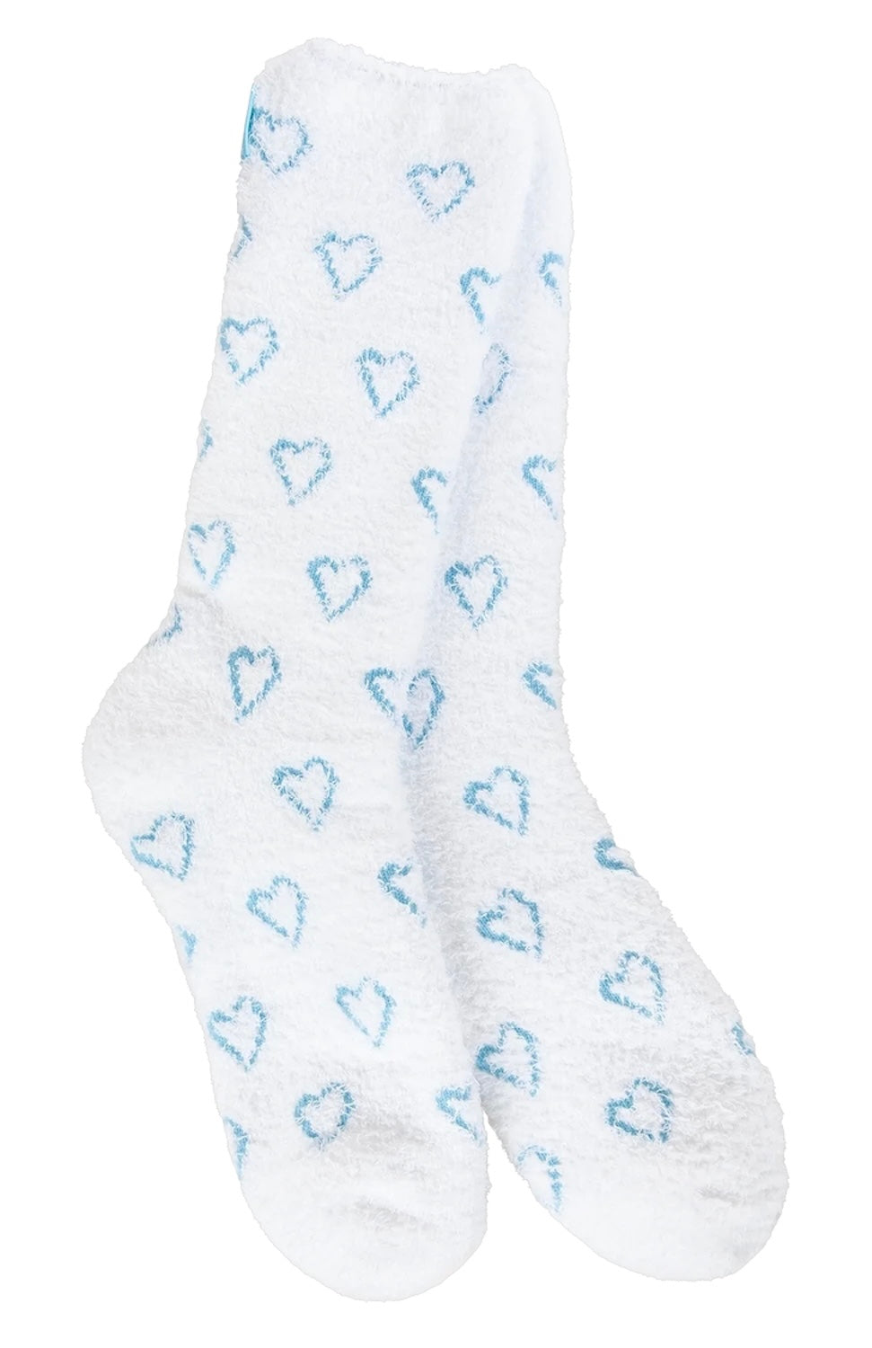 BLUE HEARTS Ladies Valentines Day Soft Cozy Socks WORLD’S SOFTEST SOCKS Brand - Novelty Socks And Slippers