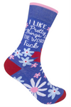 FUNATIC Brand Unisex I LIKE PRETTY THINGS & THE WORD FUCK Socks - Novelty Socks And Slippers
