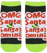 ELF THE MOVIE LADIES 5 Pair Of CHRISTMAS NO SHOW SOCKS SON OF A NUTCRACKER Bioworld Brand - Novelty Socks And Slippers
