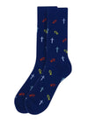 RELIGIOUS CROSS & ICHTHUS (FISH) Men’s Socks PARQUET Brand - Novelty Socks And Slippers