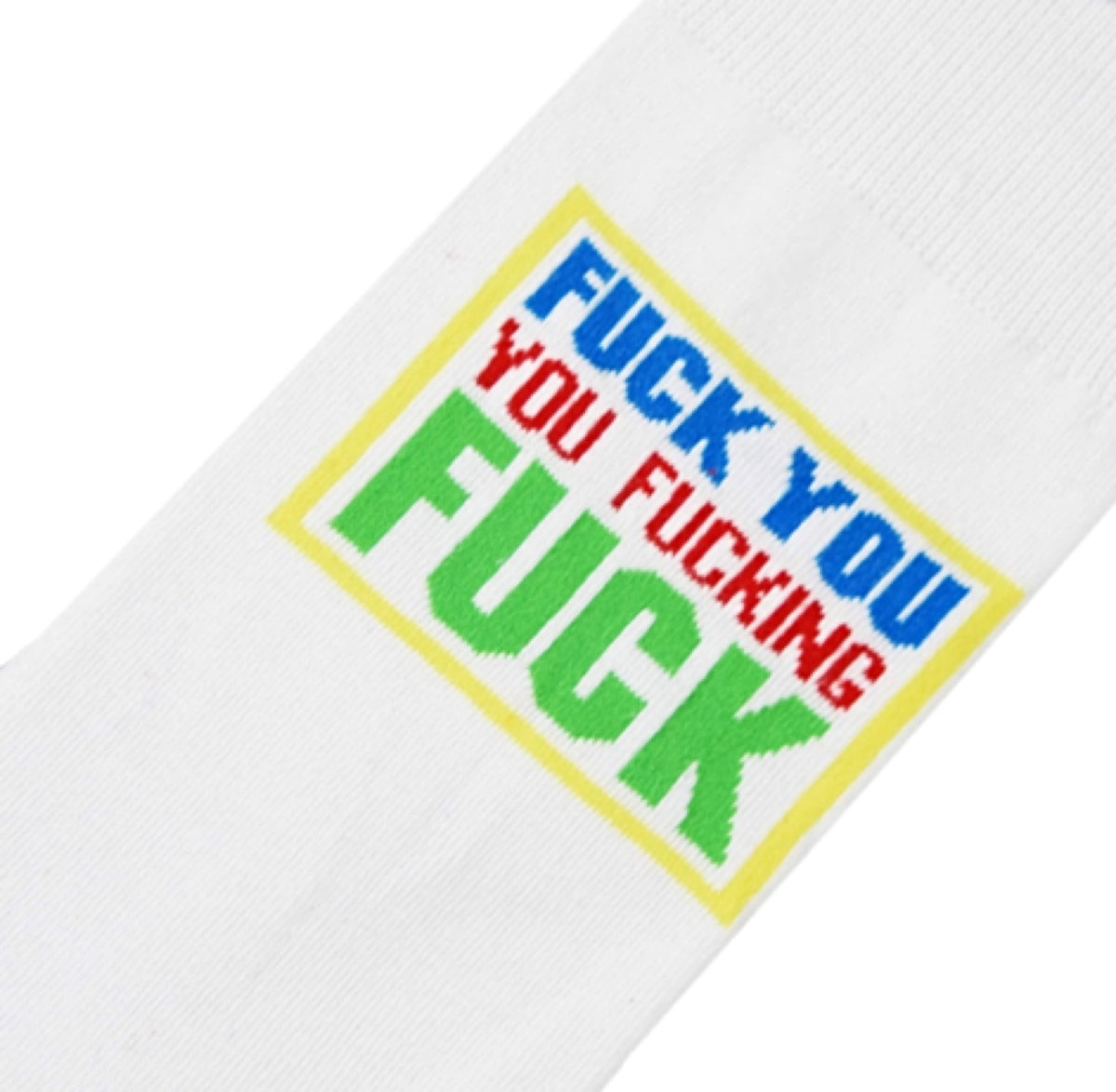 COOL SOCKS Brand Men's FUCK YOU YOU FUCKING FUCK Socks FYYFF - Novelty Socks for Less