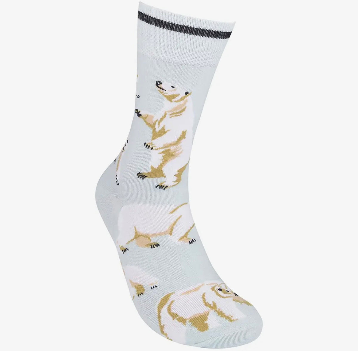 POLAR BEAR Adult Unisex Socks FUNATIC Brand POLAR BEARS All Over - Novelty Socks And Slippers
