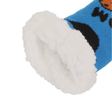 SESAME STREET COOKIE MONSTER Ladies Sherpa Lined Gripper Bottom Slipper Socks BIOWORLD Brand - Novelty Socks And Slippers