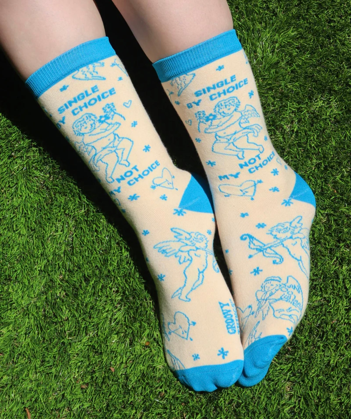 GROOVY THINGS Brand Ladies SINGLE BY CHOICE, NOT MY CHOICE Socks - Novelty Socks And Slippers