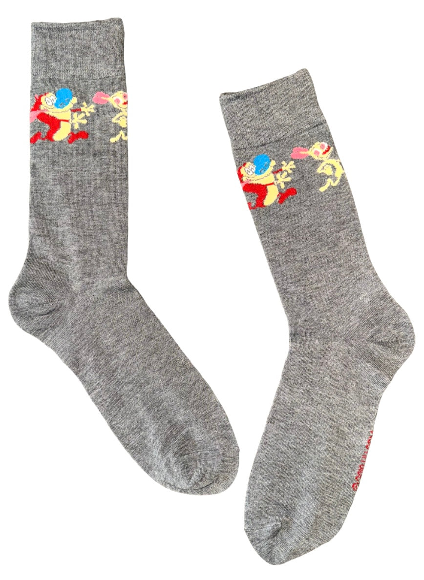 NICKELODEON REN & STIMPY Men’s Socks - Novelty Socks And Slippers