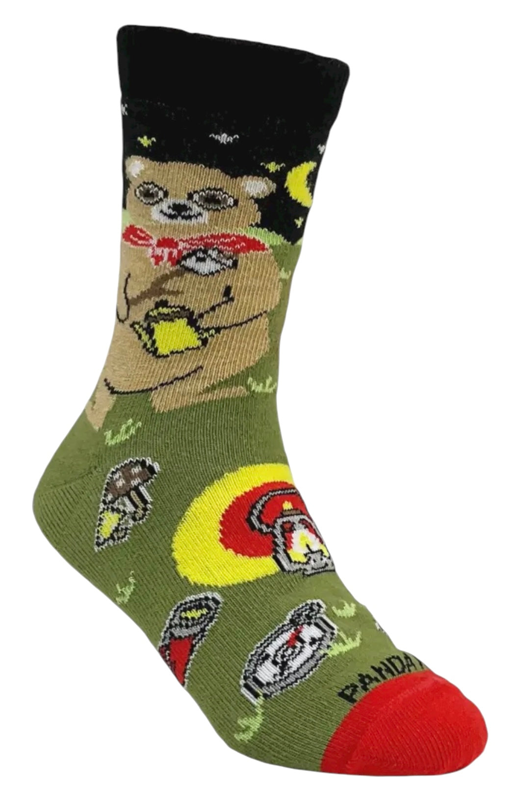 CAMPING BEARS Unisex Kids Socks Sock Panda Brand Kids Age 3-5 - Novelty Socks And Slippers