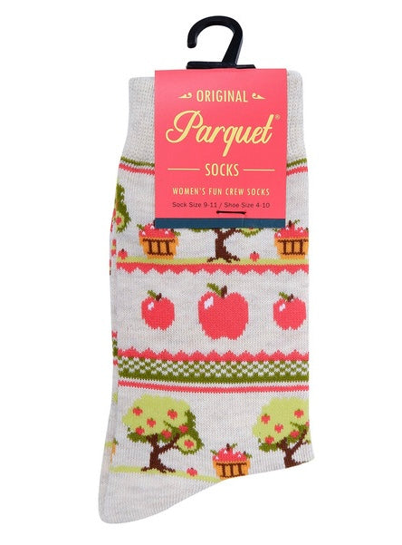 Apples & Apple Trees Ladies Socks PARQUET Brand