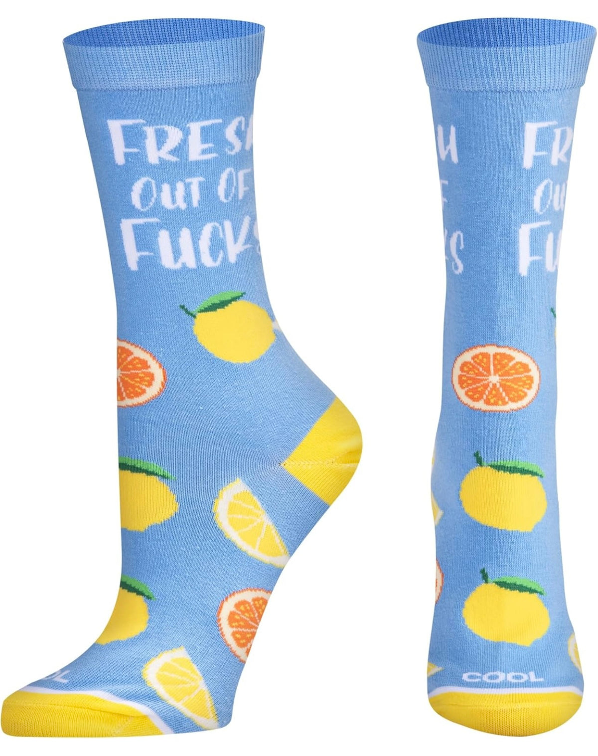 FRESH OUT OF FUCKS Unisex Socks COOL SOCKS Brand Size Medium - Novelty Socks And Slippers