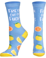 FRESH OUT OF FUCKS Unisex Socks COOL SOCKS Brand Size Medium - Novelty Socks And Slippers