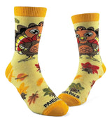 THANKSGIVING BIG TURKEY Unisex Kids Socks (Choose Size) Sock Panda Brand - Novelty Socks And Slippers