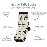 CHOCOLATE LABRADOR Dog Adult Unisex Socks By E&S Pets Choose Style