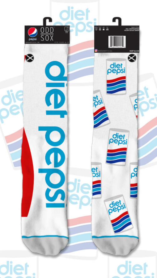 DIET PEPSI SODA Men’s Split Socks ODD SOX Brand - Novelty Socks And Slippers