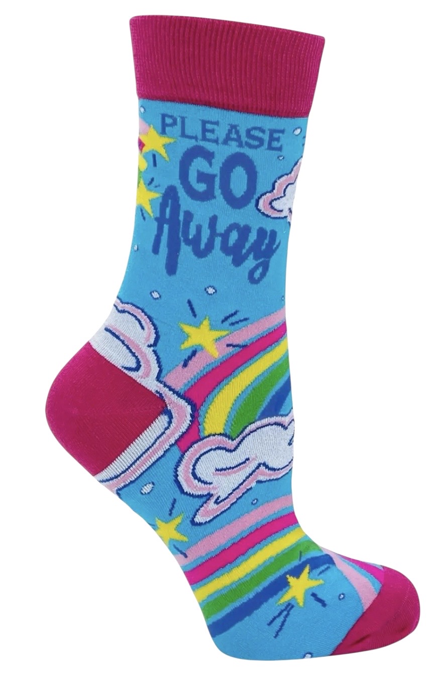 PLEASE GO AWAY Ladies Socks Fabdaz Brand - Novelty Socks And Slippers
