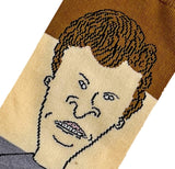 BEAVIS & BUTT-HEAD 360 MEN'S SOCKS ODD SOX BRAND - Novelty Socks for Less