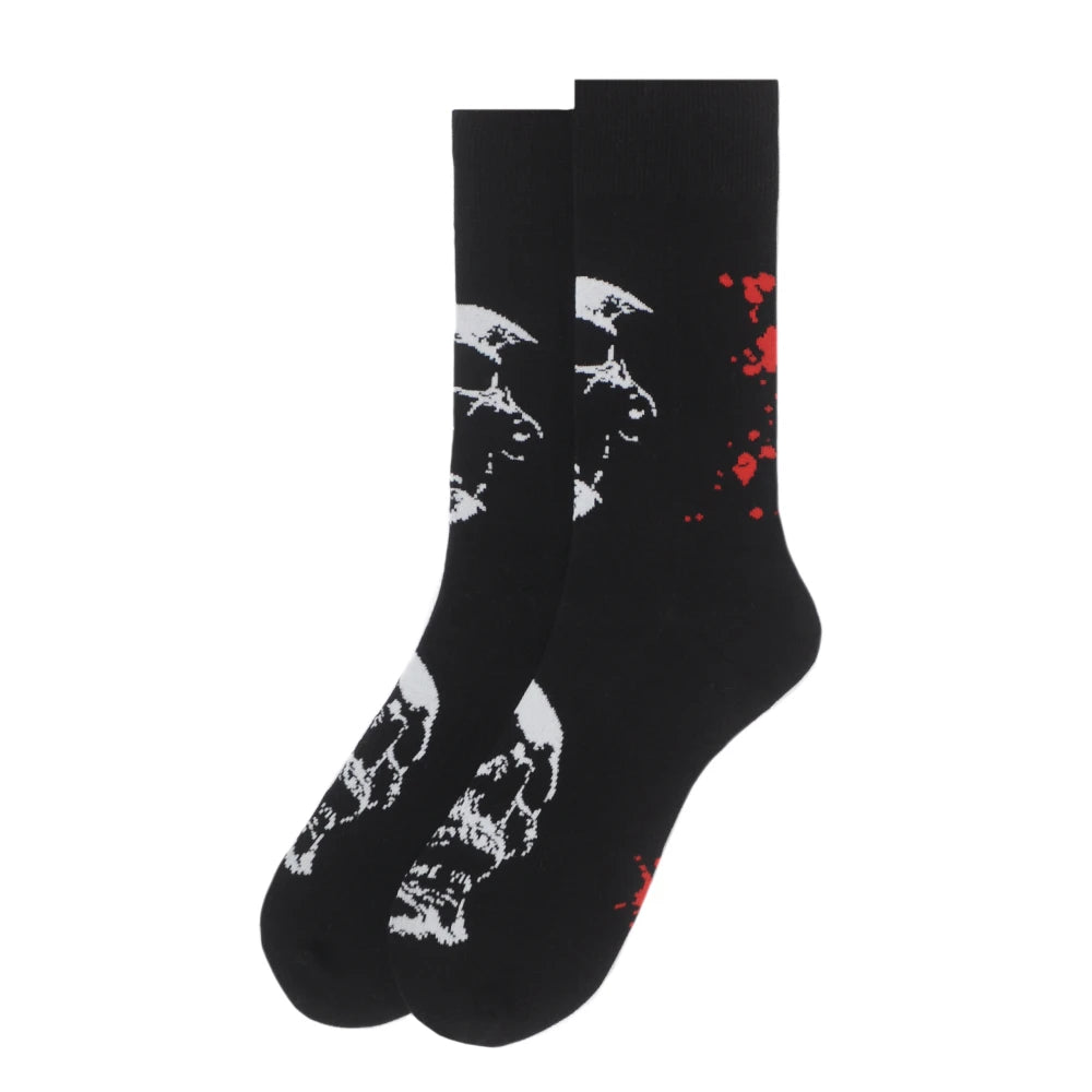 Halloween Men's Crew Socks Parquet Brand (CHOOSE FROM 15+ STYLES)