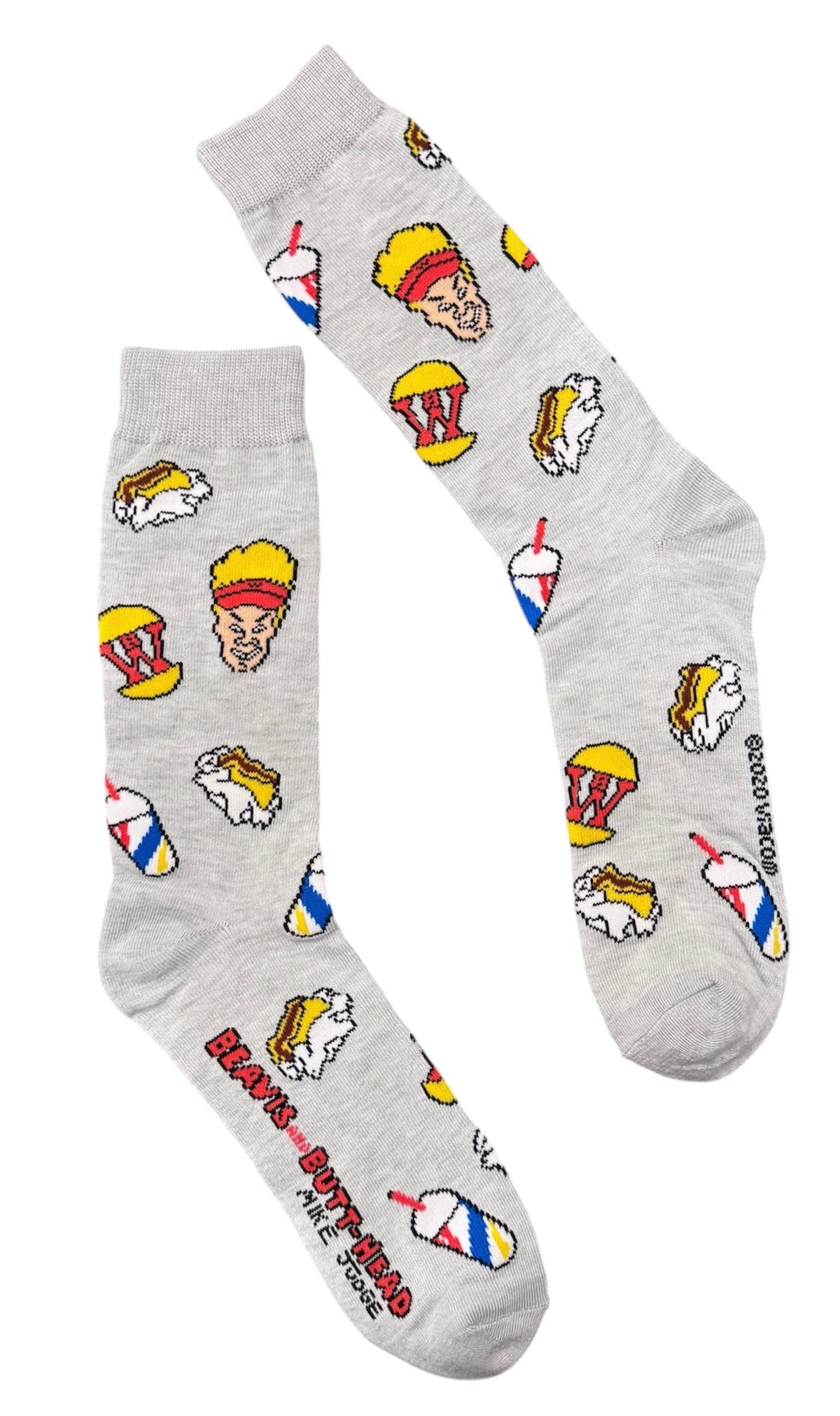BEAVIS & BUTT-HEAD Men’s Socks BURGER WORLD EMPLOYEES - Novelty Socks And Slippers