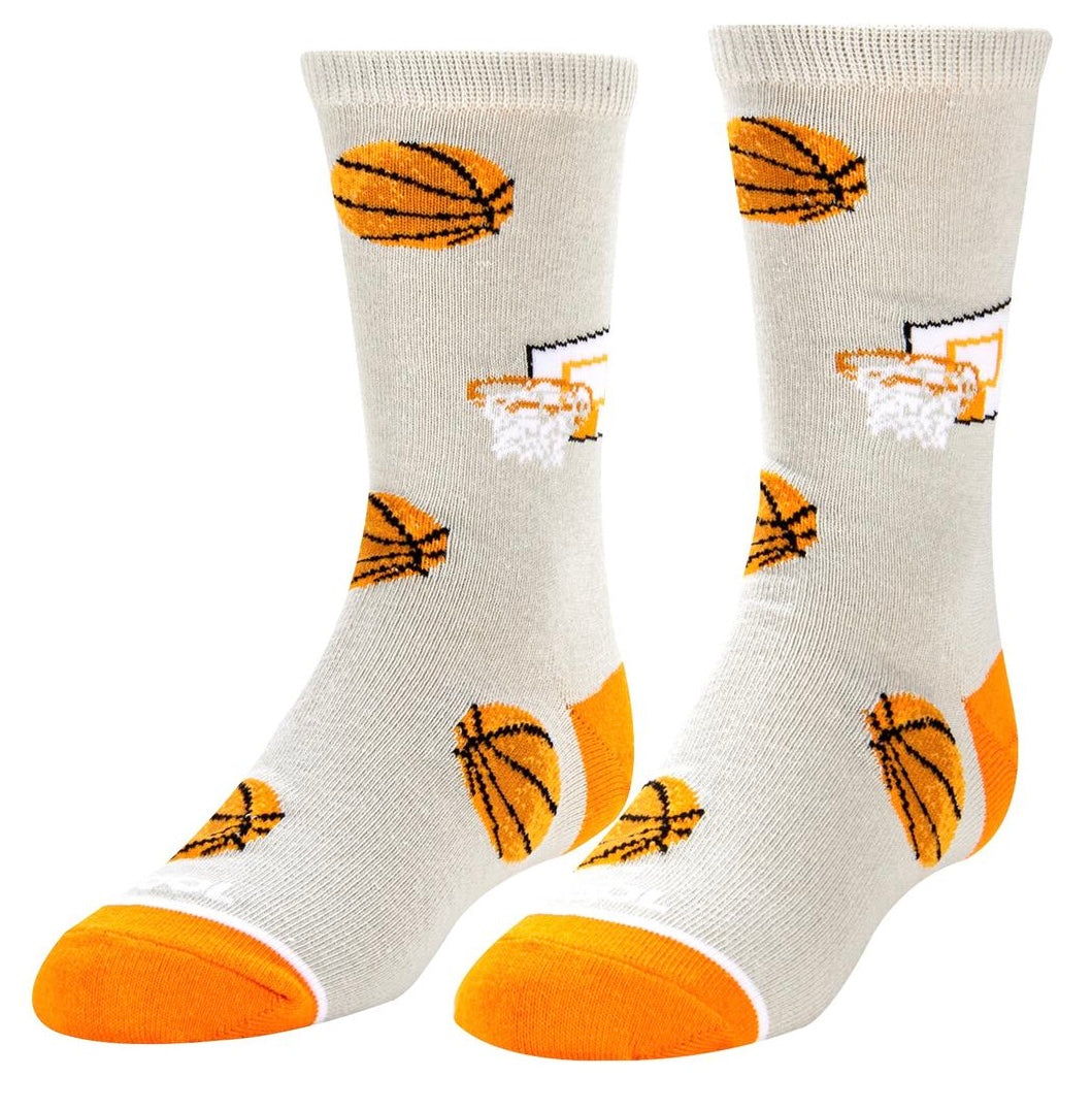 COOL SOCKS Brand Kids Unisex BASKETBALL Socks BASKETBALLS ALL OVER - Novelty Socks And Slippers