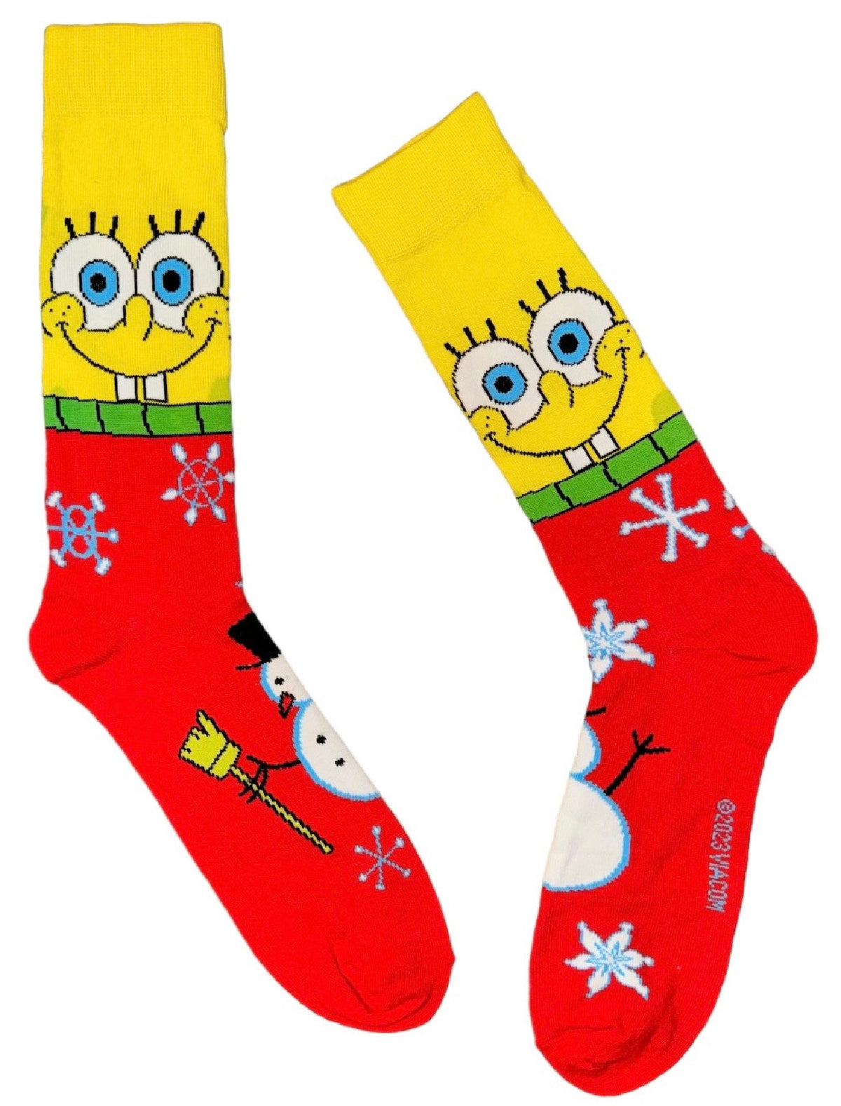 SPONGEBOB SQUAREPANTS CHRISTMAS Men's PATRICK Socks 'SO LIT' (Choose Xmas Style)
