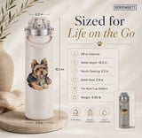 Dog & Cat Stainless Steel 24 Oz. Water Bottle By E&S Pets (Choose Breed)