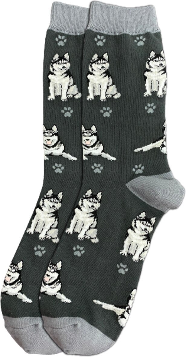 SIBERIAN HUSKY Dog Adult Unisex Socks By E&S Pets Choose Style