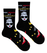 COOL SOCKS Brand Unisex NOT BOSSY JUST AGGRESSIVELY HELPFUL Socks - Novelty Socks And Slippers