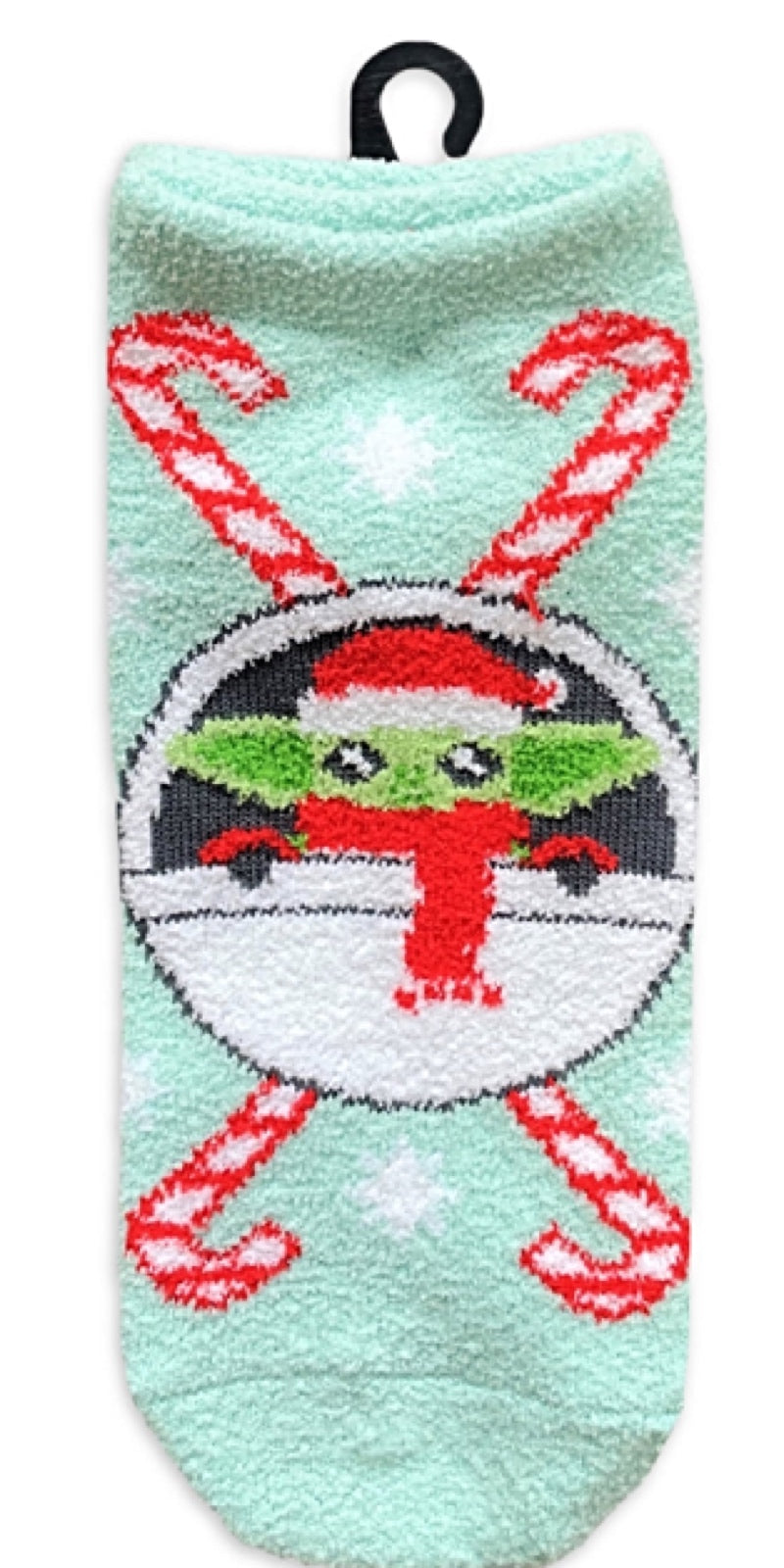 Disney THE MANDALORIAN Ladies BABY YODA CHRISTMAS 3 Pair Of Cozy Low Cut Socks - Novelty Socks And Slippers
