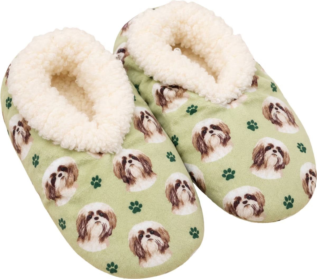 TAN SHIH TZU Dog Ladies Non-Slip Slippers COMFIES BRAND By E&S Pets