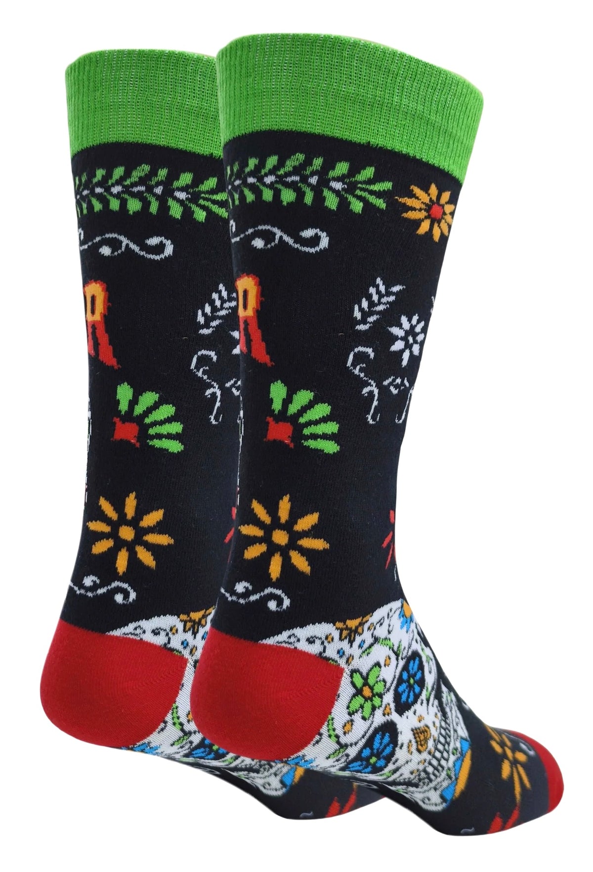 OOOH YEAH Brand Men’s DAY OF THE DEAD Sugar Skull Socks ‘HEY SUGAR’ - Novelty Socks And Slippers