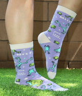 GROOVY THINGS Brand Ladies MILF Socks Man I Love Frogs - Novelty Socks And Slippers