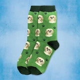 BEIGE SHIH TZU Dog Adult Unisex Socks By E&S Pets Choose Style