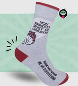 FUNATIC Brand Unisex ‘YOU ASSHOLES MUST BE EXHAUSTED FROM WATCHING ME DO EVERYTHING’ Socks - Novelty Socks And Slippers