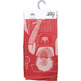PRIMITIVES BY KATHY ‘GET THE HELL OUT OF MY KITCHEN’ Kitchen Tea Towel - Novelty Socks And Slippers