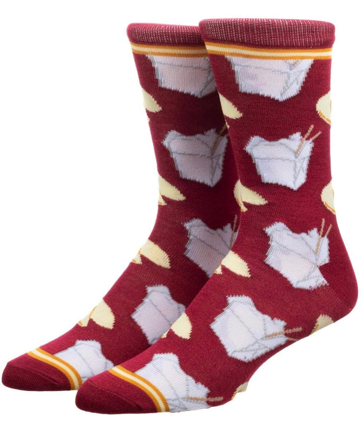 BIOWORLD BRAND Men’s CHINESE FOOD TAKEOUT & FORTUNE COOKIES Socks - Novelty Socks And Slippers