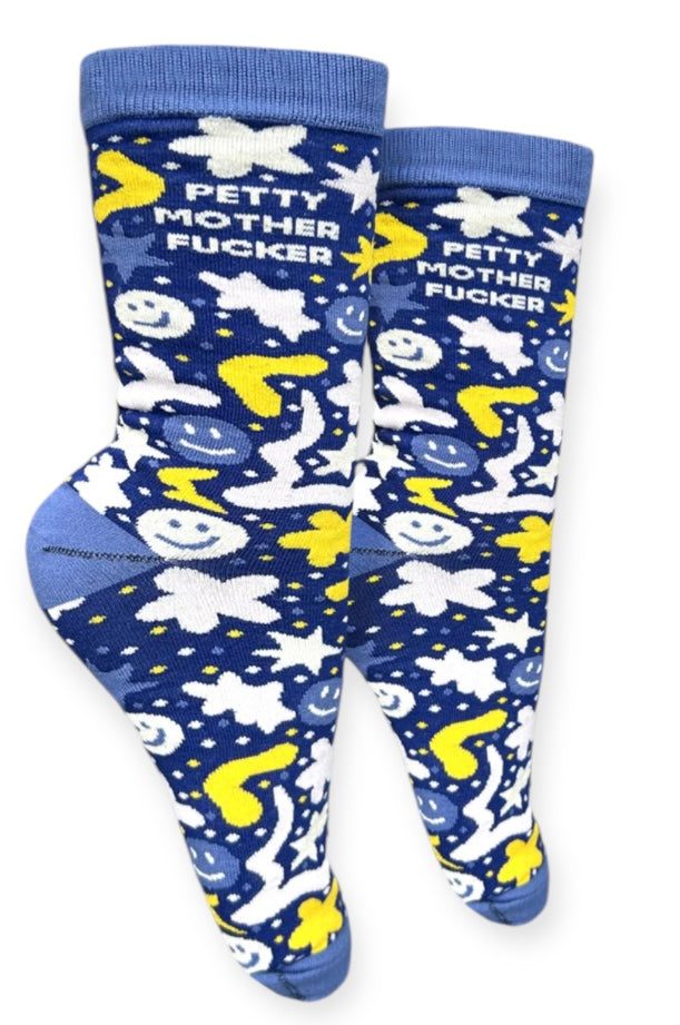 GROOVY THINGS Co. Brand Ladies ‘PETTY MOTHER FUCKER’ Socks - Novelty Socks And Slippers