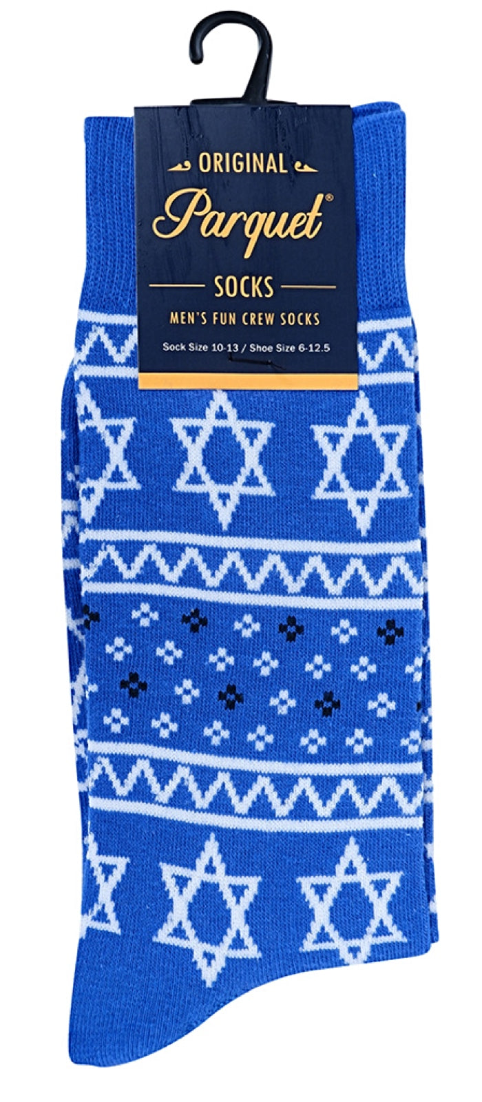 PARQUET Brand Men’s STAR OF DAVID HANUKKAH Socks - Novelty Socks for Less