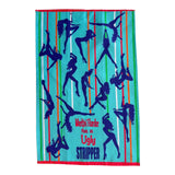 WORKIN’ HARDER THAN AN UGLY STRIPPER Kitchen Tea Towel FABDAZ Brand