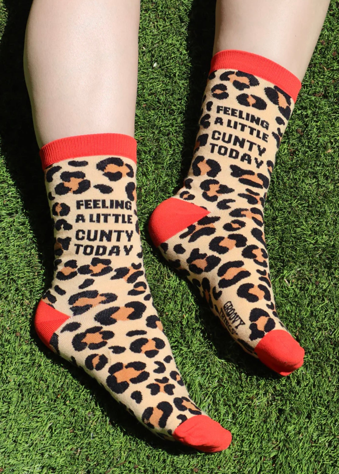 FEELING A LITTLE CUNTY TODAY Ladies Socks GROOVY THINGS Brand - Novelty Socks And Slippers