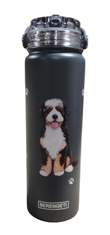 Dog & Cat Stainless Steel 24 Oz. Water Bottle By E&S Pets (Choose Breed) - Novelty Socks And Slippers