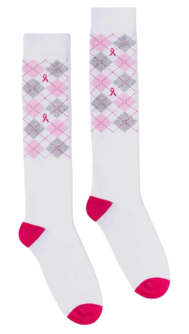 PARQUET Brand Ladies BREAST CANCER Awareness Knee High Socks - Novelty Socks And Slippers