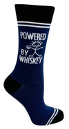 HEY NOW Brand By Fabdaz Unisex POWERED BY WHISKEY - Novelty Socks And Slippers