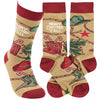 MERRY CHRISTMAS Y’ALL Adult Unisex Socks PRIMITIVES BY KATHY Brand - Novelty Socks And Slippers