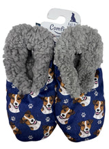 JACK RUSSELL Dog Ladies Non-Slip Slippers COMFIES BRAND By E&S Pets - Novelty Socks And Slippers