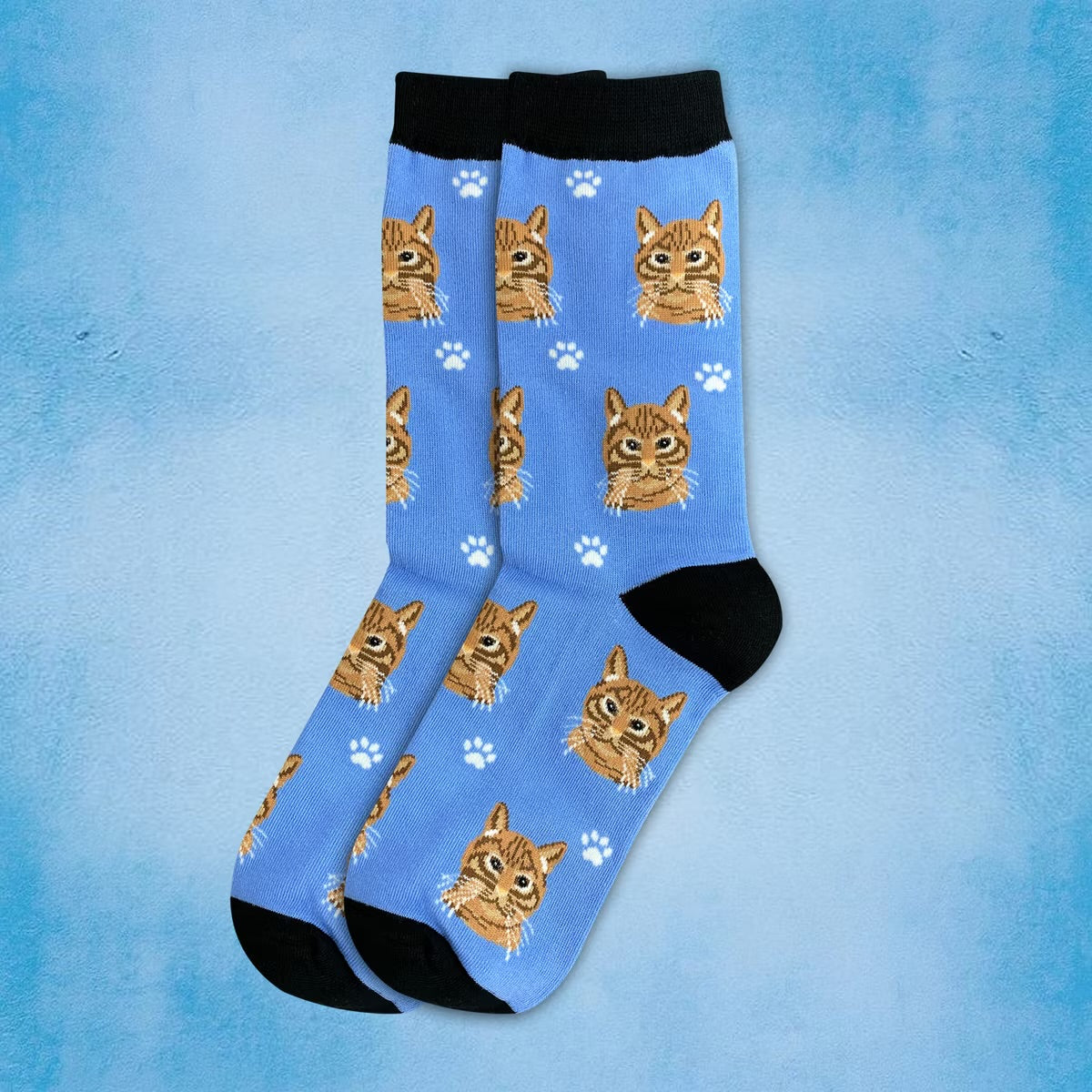 ORANGE TABBY Cat Adult Unisex Socks By E&S Pets Choose Style