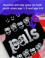 PALS SOCKS Brand Unisex JULIUS & BOB MISMATCHED GRIPPER BOTTOM SOCKS (CHOOSE SIZE) BY PAUL FRANK - Novelty Socks And Slippers