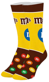 M&M’S Candy Unisex Socks COOL SOCKS Brand (CHOOSE SIZE) - Novelty Socks And Slippers