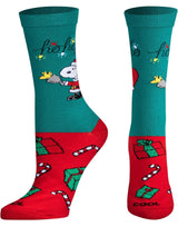PEANUTS Unisex CHRISTMAS Socks ‘SNOOPY CLAUS’ COOL SOCKS Brand 'HO HO HO' - Novelty Socks And Slippers